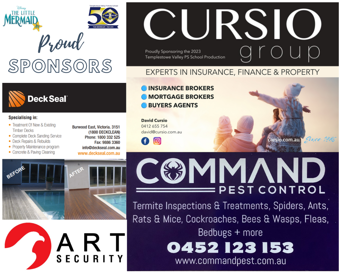 Sponsors of the 2023 TVPS Production