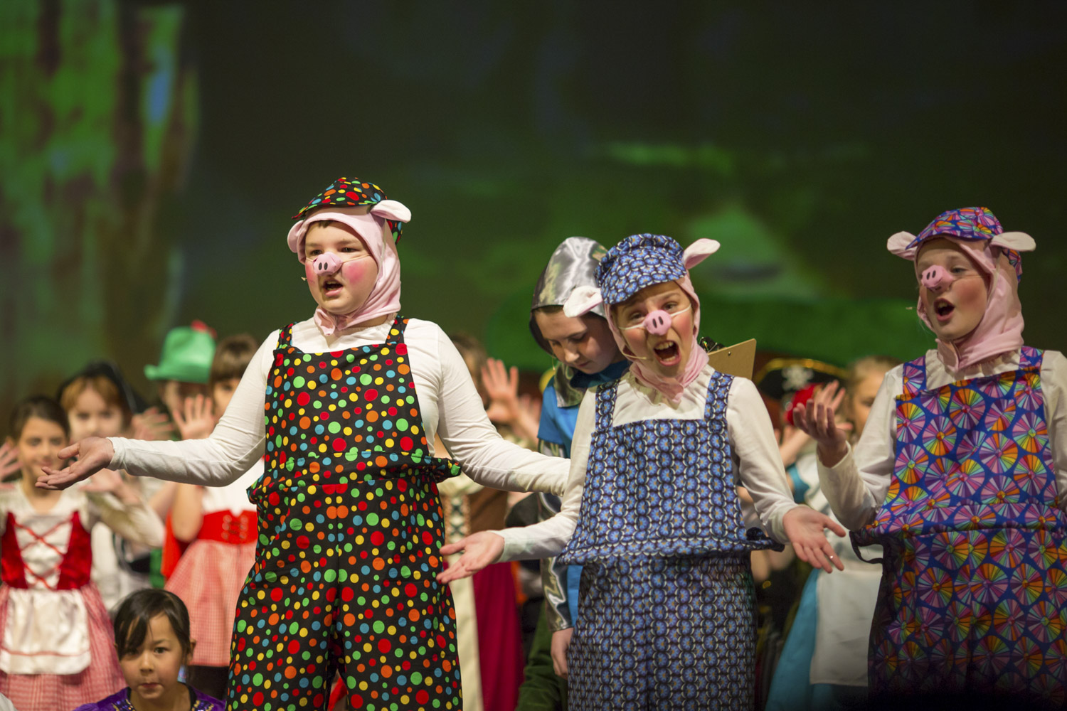 The three little pigs at TVPS production