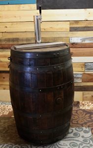 Solid Oak Kegerator made from a whisky barrel